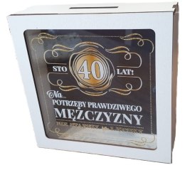 Skarbonka z okienkiem 40-stka kolor WHISKY 3301-WY40 CARGO-anioły