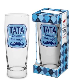 Szklanka do piwa 500ml. Tata ma zawsze rację MAX GIFT