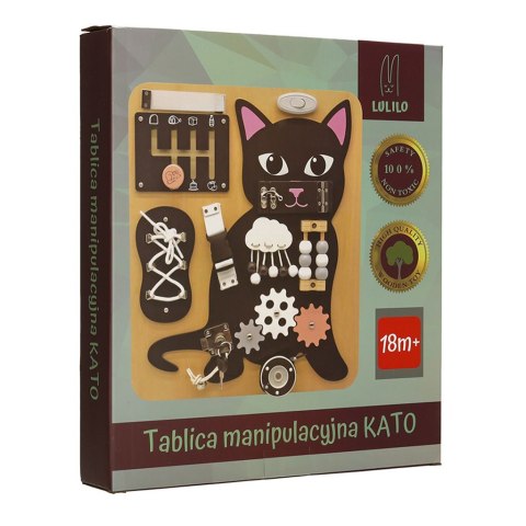 Tablica manipulacyjna sensoryczna Kotek LULILO KICIAO Kik sp. z o.o. sp. k. Tablica manipulacyjna sensoryczna Kotek LULILO KICIAO Kik sp. z o.o. sp. k.