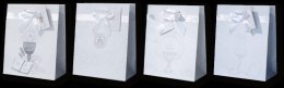 Torba papierowa z kokardą 18 x 23 x 19 cm Komunia Święta PL2 - 12 szt. PANORAMA