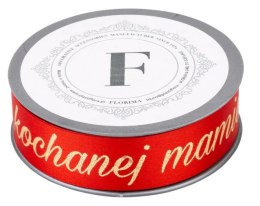 Wstążka czerwono złota 3cm x 10mb KOCHANEJ MAMIE - 226141 .Z PLASTIFLORA
