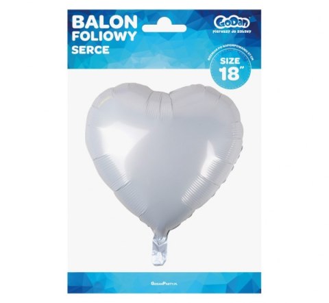 Balon SERCE BIAŁE 18'' 46cm | HS-S18BL GODAN Balon SERCE BIAŁE 18'' 46cm | HS-S18BL GODAN