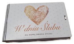 Banknotówka 9,5 x 16 cm ŚLUB SERCE 3302-SE CARGO-anioły