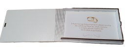 Banknotówka 9,5 x 16 cm ŚLUB SERCE 3302-SE CARGO-anioły