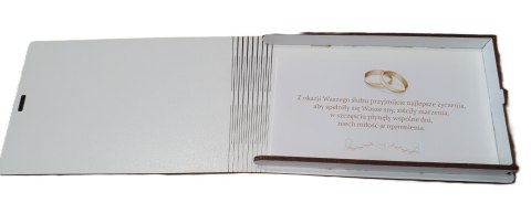 Banknotówka 9,5 x 16 cm ŚLUB SERCE 3302-SE CARGO-anioły Banknotówka 9,5 x 16 cm ŚLUB SERCE 3302-SE CARGO-anioły