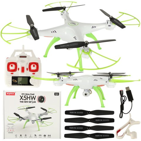 Dron RC Syma X5HW kamera FPV WiFi 2,4GHz biały Kik Sp. z o. o. Sp. k. Dron RC Syma X5HW kamera FPV WiFi 2,4GHz biały Kik Sp. z o. o. Sp. k.