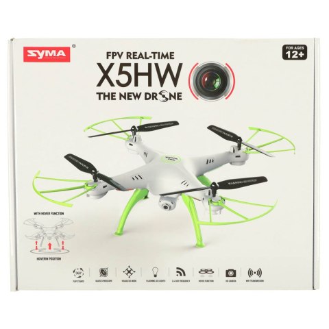 Dron RC Syma X5HW kamera FPV WiFi 2,4GHz biały Kik Sp. z o. o. Sp. k. Dron RC Syma X5HW kamera FPV WiFi 2,4GHz biały Kik Sp. z o. o. Sp. k.