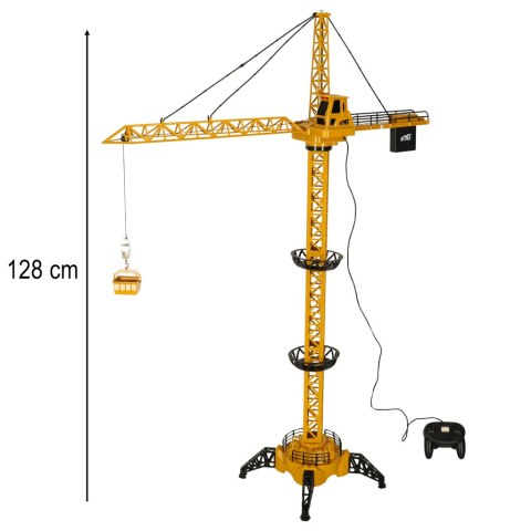 Dźwig Żuraw budowlany zdalnie sterowany RC z hakiem 4CH 128cm Kik Sp. z o. o. Sp. k. Dźwig Żuraw budowlany zdalnie sterowany RC z hakiem 4CH 128cm Kik Sp. z o. o. Sp. k.
