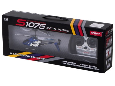 Helikopter zdalnie sterowany na pilota RC SYMA S107G niebieski Kik Sp. z o. o. Sp. k. Helikopter zdalnie sterowany na pilota RC SYMA S107G niebieski Kik Sp. z o. o. Sp. k.