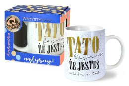 Kubek Premium 300ml Tato fajnie, że jesteś Q 955 PASSION CARS KUKARTKA