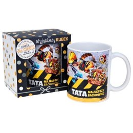 Kubek ceramiczny Tata najlepszy fachowiec - wzór narzędzia 3309-T3A CARGO-anioły