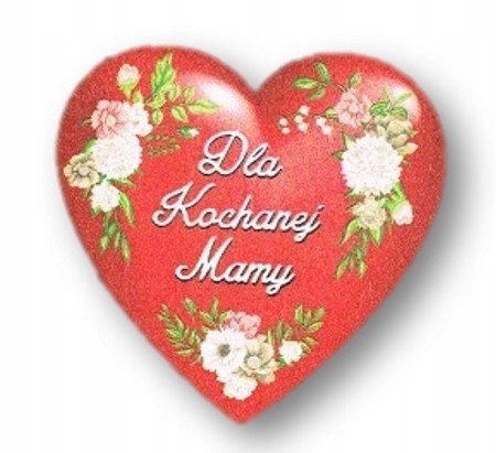 Magnes serce dla Kochanej Mamy 6,5 x 6,5 cm EXPO Magnes serce dla Kochanej Mamy 6,5 x 6,5 cm EXPO