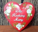 Magnes serce dla Kochanej Mamy 6,5 x 6,5 cm EXPO Magnes serce dla Kochanej Mamy 6,5 x 6,5 cm EXPO