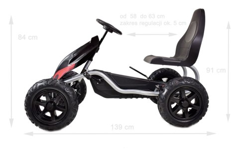 OLBRZYMI GOKART NA PEDAŁY, POMPOWANE KOŁA/B012 Import SUPER-TOYS OLBRZYMI GOKART NA PEDAŁY, POMPOWANE KOŁA/B012 Import SUPER-TOYS