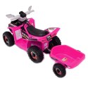 QUAD ATV ROAD Z PRZYCZEPĄ I MEGAFONEM/XMX630T Import SUPER-TOYS
