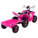 QUAD ATV ROAD Z PRZYCZEPĄ I MEGAFONEM/XMX630T Import SUPER-TOYS