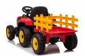 SUPER TRAKTOR BLOW - NA AKUMULATOR Z PRZYCZEPĄ, MIĘKKIE KOŁA, MIEKKIE SIEDZENIE, PILOT/XMX611 Import SUPER-TOYS