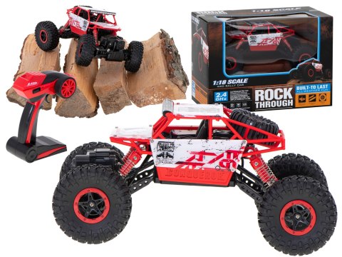 Samochód zdalnie sterowany na pilota RC Rock Crawler HB 2,4GHz 1:18 czerwony Kik Sp. z o. o. Sp. k. Samochód zdalnie sterowany na pilota RC Rock Crawler HB 2,4GHz 1:18 czerwony Kik Sp. z o. o. Sp. k.