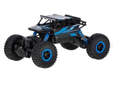 Samochód zdalnie sterowany na pilota RC Rock Crawler HB 2,4GHz 1:18 niebieski Kik Sp. z o. o. Sp. k. Samochód zdalnie sterowany na pilota RC Rock Crawler HB 2,4GHz 1:18 niebieski Kik Sp. z o. o. Sp. k.
