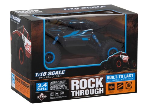 Samochód zdalnie sterowany na pilota RC Rock Crawler HB 2,4GHz 1:18 niebieski Kik Sp. z o. o. Sp. k. Samochód zdalnie sterowany na pilota RC Rock Crawler HB 2,4GHz 1:18 niebieski Kik Sp. z o. o. Sp. k.