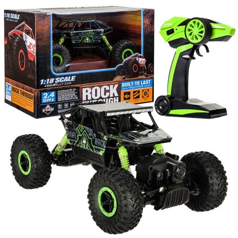 Samochód zdalnie sterowany na pilota RC Rock Crawler HB 2,4GHz 1:18 zielony Kik Sp. z o. o. Sp. k. Samochód zdalnie sterowany na pilota RC Rock Crawler HB 2,4GHz 1:18 zielony Kik Sp. z o. o. Sp. k.