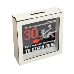 Skarbonka z okienkiem 30-stka kolor SZPILKA 3301-SZ30 CARGO-anioły