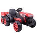 WIELKI TRAKTOR NA AKUMULATOR Z PRZYCZEPĄ "POWER 06", MIĘKKIE SIEDZENIE/WH-777 Import SUPER-TOYS