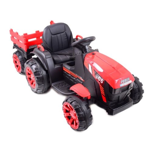 WIELKI TRAKTOR NA AKUMULATOR Z PRZYCZEPĄ "POWER 06", MIĘKKIE SIEDZENIE/WH-777 Import SUPER-TOYS WIELKI TRAKTOR NA AKUMULATOR Z PRZYCZEPĄ "POWER 06", MIĘKKIE SIEDZENIE/WH-777 Import SUPER-TOYS
