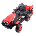 WIELKI TRAKTOR NA AKUMULATOR Z PRZYCZEPĄ "POWER 06", MIĘKKIE SIEDZENIE/WH-777 Import SUPER-TOYS
