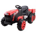 WIELKI TRAKTOR NA AKUMULATOR Z PRZYCZEPĄ "POWER 06", MIĘKKIE SIEDZENIE/WH-777 Import SUPER-TOYS