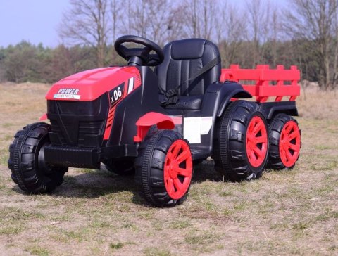 WIELKI TRAKTOR NA AKUMULATOR Z PRZYCZEPĄ "POWER 06", MIĘKKIE SIEDZENIE/WH-777 Import SUPER-TOYS WIELKI TRAKTOR NA AKUMULATOR Z PRZYCZEPĄ "POWER 06", MIĘKKIE SIEDZENIE/WH-777 Import SUPER-TOYS