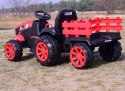 WIELKI TRAKTOR NA AKUMULATOR Z PRZYCZEPĄ "POWER 06", MIĘKKIE SIEDZENIE/WH-777 Import SUPER-TOYS