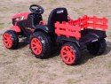 WIELKI TRAKTOR NA AKUMULATOR Z PRZYCZEPĄ "POWER 06", MIĘKKIE SIEDZENIE/WH-777 Import SUPER-TOYS
