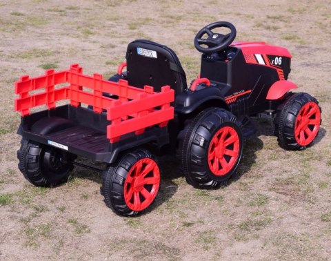 WIELKI TRAKTOR NA AKUMULATOR Z PRZYCZEPĄ "POWER 06", MIĘKKIE SIEDZENIE/WH-777 Import SUPER-TOYS WIELKI TRAKTOR NA AKUMULATOR Z PRZYCZEPĄ "POWER 06", MIĘKKIE SIEDZENIE/WH-777 Import SUPER-TOYS