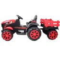 WIELKI TRAKTOR NA AKUMULATOR Z PRZYCZEPĄ "POWER 06", MIĘKKIE SIEDZENIE/WH-777 Import SUPER-TOYS
