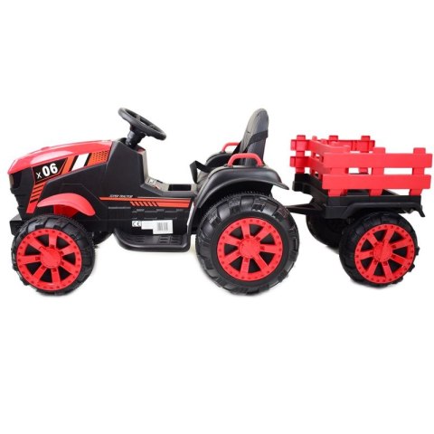 WIELKI TRAKTOR NA AKUMULATOR Z PRZYCZEPĄ "POWER 06", MIĘKKIE SIEDZENIE/WH-777 Import SUPER-TOYS WIELKI TRAKTOR NA AKUMULATOR Z PRZYCZEPĄ "POWER 06", MIĘKKIE SIEDZENIE/WH-777 Import SUPER-TOYS