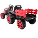 WIELKI TRAKTOR NA AKUMULATOR Z PRZYCZEPĄ "POWER 06", MIĘKKIE SIEDZENIE/WH-777 Import SUPER-TOYS
