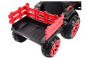 WIELKI TRAKTOR NA AKUMULATOR Z PRZYCZEPĄ "POWER 06", MIĘKKIE SIEDZENIE/WH-777 Import SUPER-TOYS
