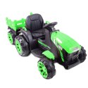 WIELKI TRAKTOR NA AKUMULATOR Z PRZYCZEPĄ "POWER 06", MIĘKKIE SIEDZENIE/WH-777 Import SUPER-TOYS
