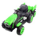 WIELKI TRAKTOR NA AKUMULATOR Z PRZYCZEPĄ "POWER 06", MIĘKKIE SIEDZENIE/WH-777 Import SUPER-TOYS