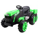 WIELKI TRAKTOR NA AKUMULATOR Z PRZYCZEPĄ "POWER 06", MIĘKKIE SIEDZENIE/WH-777 Import SUPER-TOYS