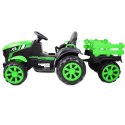 WIELKI TRAKTOR NA AKUMULATOR Z PRZYCZEPĄ "POWER 06", MIĘKKIE SIEDZENIE/WH-777 Import SUPER-TOYS