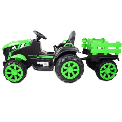 WIELKI TRAKTOR NA AKUMULATOR Z PRZYCZEPĄ "POWER 06", MIĘKKIE SIEDZENIE/WH-777 Import SUPER-TOYS WIELKI TRAKTOR NA AKUMULATOR Z PRZYCZEPĄ "POWER 06", MIĘKKIE SIEDZENIE/WH-777 Import SUPER-TOYS