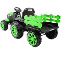 WIELKI TRAKTOR NA AKUMULATOR Z PRZYCZEPĄ "POWER 06", MIĘKKIE SIEDZENIE/WH-777 Import SUPER-TOYS