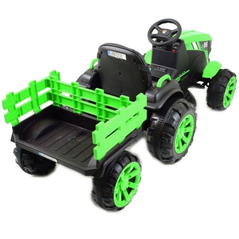 WIELKI TRAKTOR NA AKUMULATOR Z PRZYCZEPĄ "POWER 06", MIĘKKIE SIEDZENIE/WH-777 Import SUPER-TOYS WIELKI TRAKTOR NA AKUMULATOR Z PRZYCZEPĄ "POWER 06", MIĘKKIE SIEDZENIE/WH-777 Import SUPER-TOYS
