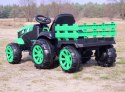WIELKI TRAKTOR NA AKUMULATOR Z PRZYCZEPĄ "POWER 06", MIĘKKIE SIEDZENIE/WH-777 Import SUPER-TOYS