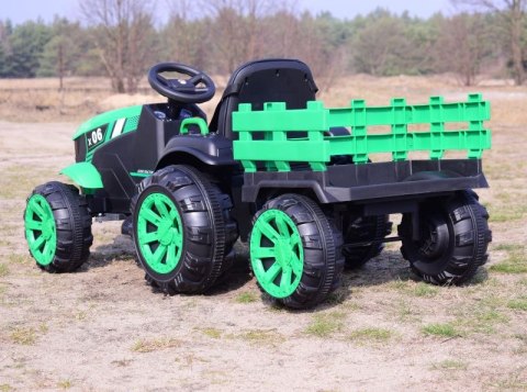 WIELKI TRAKTOR NA AKUMULATOR Z PRZYCZEPĄ "POWER 06", MIĘKKIE SIEDZENIE/WH-777 Import SUPER-TOYS WIELKI TRAKTOR NA AKUMULATOR Z PRZYCZEPĄ "POWER 06", MIĘKKIE SIEDZENIE/WH-777 Import SUPER-TOYS
