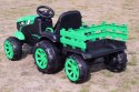 WIELKI TRAKTOR NA AKUMULATOR Z PRZYCZEPĄ "POWER 06", MIĘKKIE SIEDZENIE/WH-777 Import SUPER-TOYS