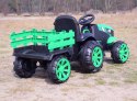 WIELKI TRAKTOR NA AKUMULATOR Z PRZYCZEPĄ "POWER 06", MIĘKKIE SIEDZENIE/WH-777 Import SUPER-TOYS
