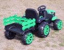 WIELKI TRAKTOR NA AKUMULATOR Z PRZYCZEPĄ "POWER 06", MIĘKKIE SIEDZENIE/WH-777 Import SUPER-TOYS